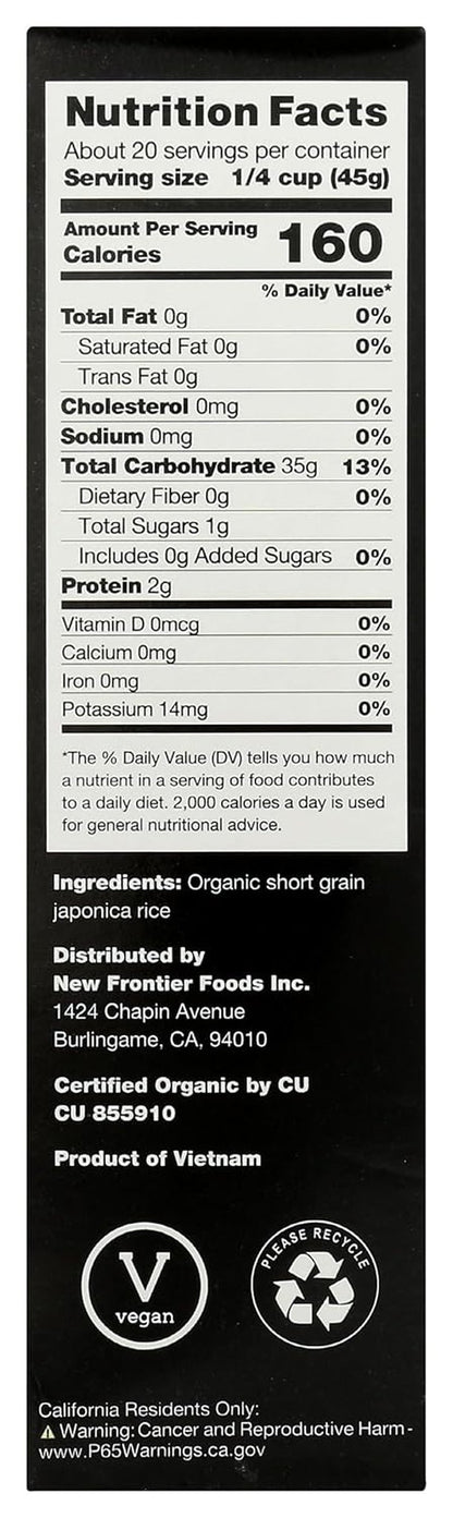 OCEANS HALO Organic Short Grain Sticky Rice, 32 OZ