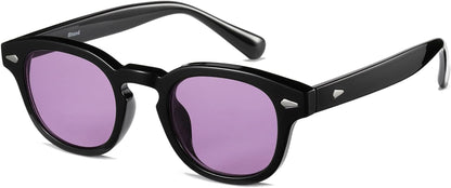 Unisex Vintage Retro Round Style Tinted Sunglasses For Men Women Fashion Circle Sun Glasses 46mm