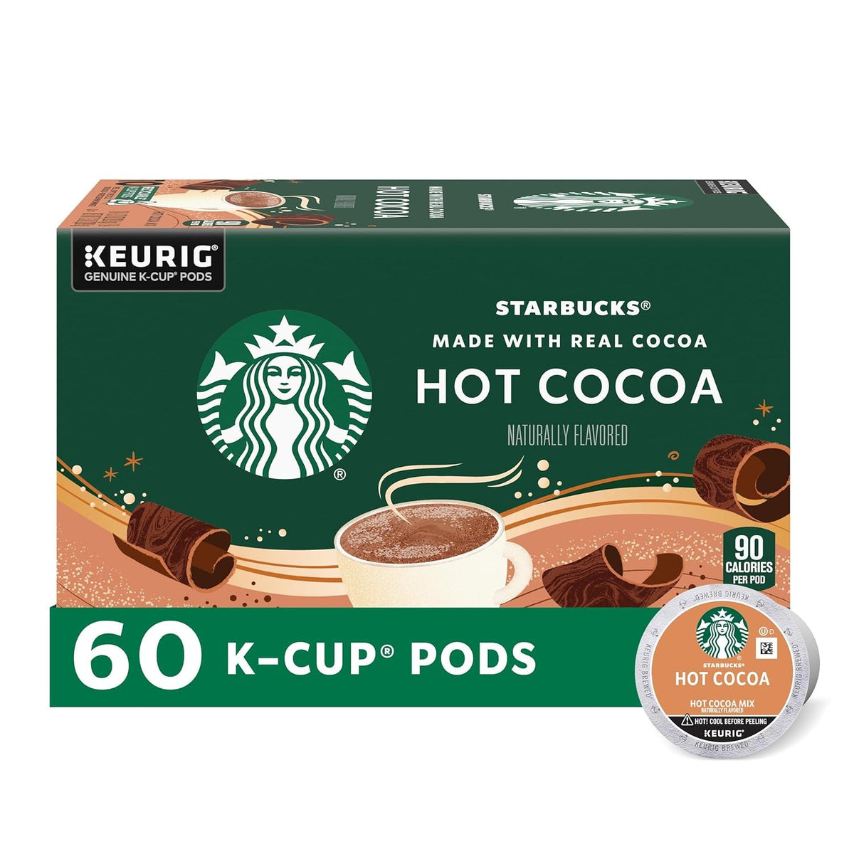 K-Cup Coffee Pods, Medium Roast Coffee, Pike Place Roast for Keurig Brewers, 100% Arabica, 6 boxes (60 pods total)