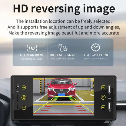 ESSGOO 1Din 5 Inch IPS HD Touch Screen Car MP5 Player Bluetooth 2USB FM Radio Car Stereo Support Mirrorlink and Rear View Camera