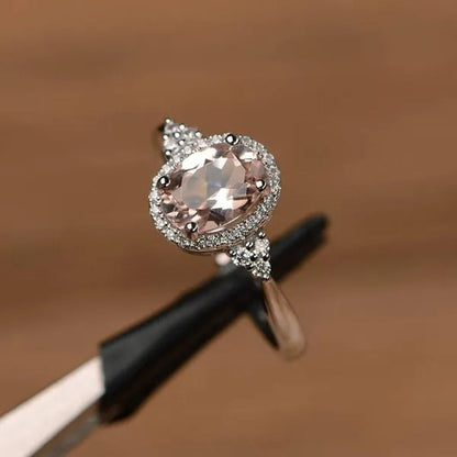 Fashion Silver Plated Blue Zircon Ring Women's Luxury Engagement Wedding Party Zircon Ring Jewelry Size:4-11