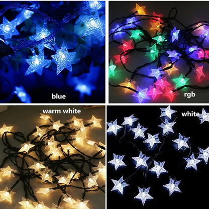 Solar Lamp 5m 7m 12m Star Power LED String Fairy Lights 6V Solar Garlands Garden Christmas Decor for Outdoor