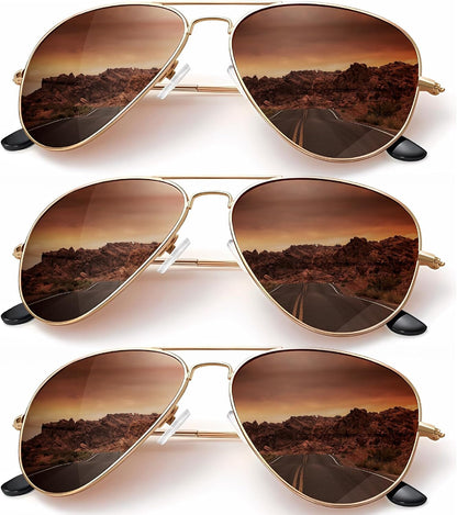 Classic Aviator Sunglasses for Men Women Driving Sun glasses Polarized Lens UV Blocking
