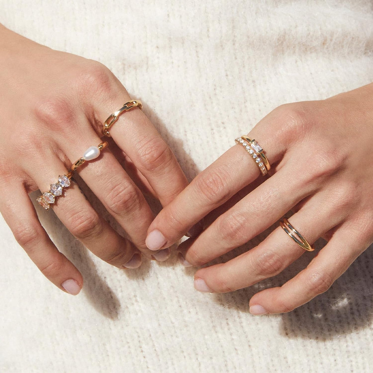 Leighton Pearl Band Ring