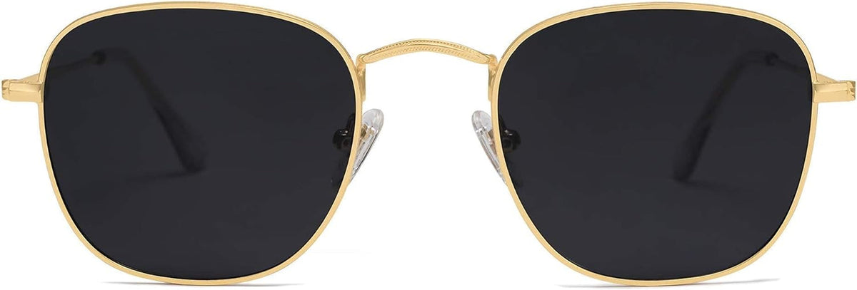 Square Polarized Sunglasses for Men Women Classic Vintage Retro Style