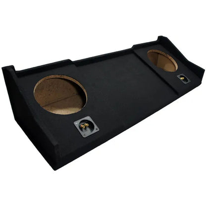 Compatible with Dodge Ram Extended, Quad or Club Cab Truck 1998-2001 Dual 10" Subwoofer Sub Box Speaker Enclosure