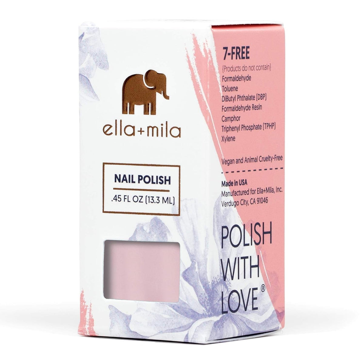 Dream Collection - My Fantasy Fast Drying Nail Polish - Pearly Pale Pink Vegan Nail Polish - Chip Resistant 17 Free Nail Polish with Metallic Finish
