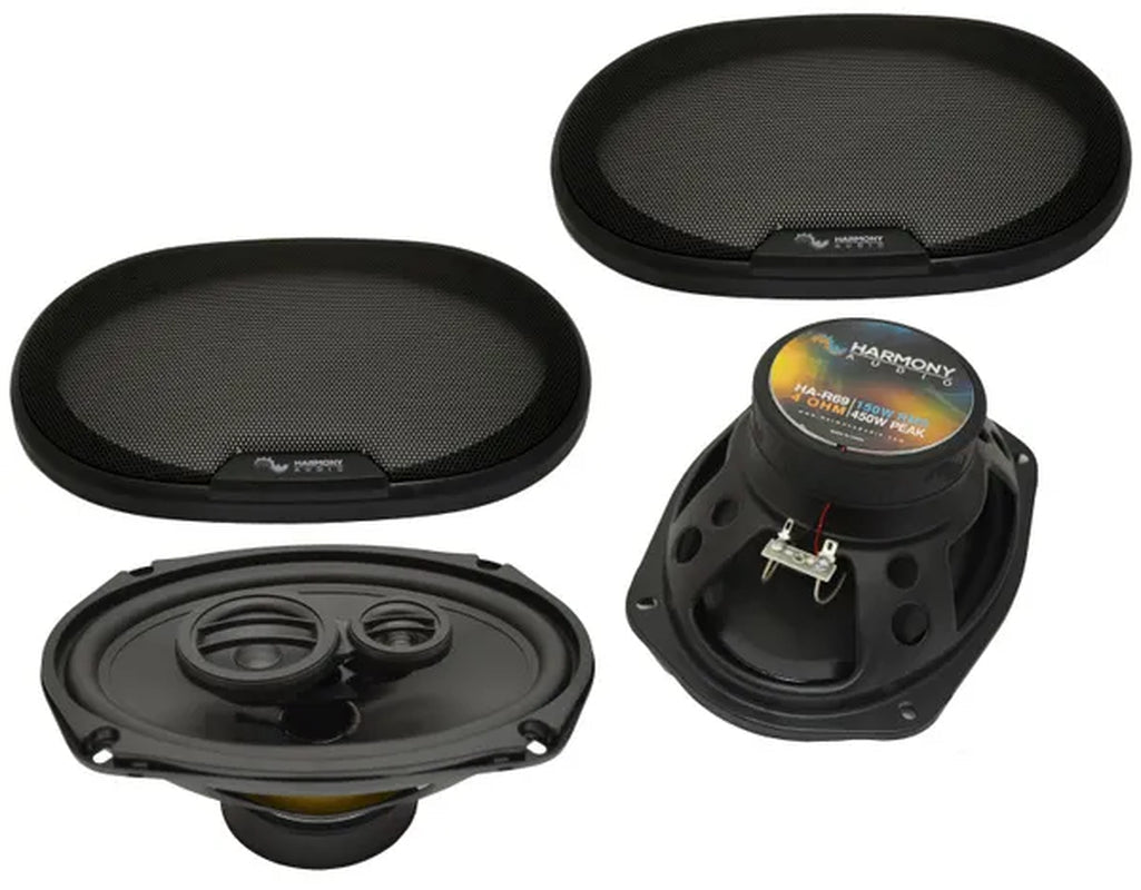Harmony Audio HA-R69 Car Stereo Rhythm Series 6X9 Replacement 450W Speakers