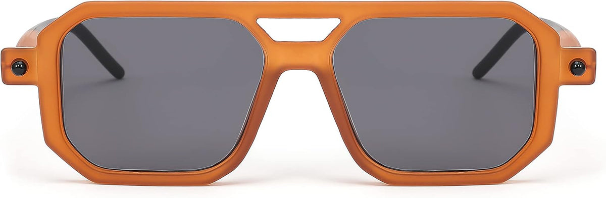 Vintage Square 70s Flat Aviator Sunglasses Women Men Classic Retro Stylish Frame UV400 Sunglasses B2622