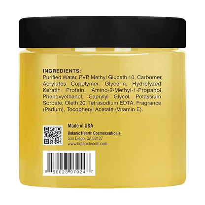 Hair Gel - with Keratin Protein - Styling Gel for Curly, Frizzy, Straight, Wavy & Fine Hair - Flake Free, Strong Hold and Shine - for All Hair Types - Men & Women - 16 Oz