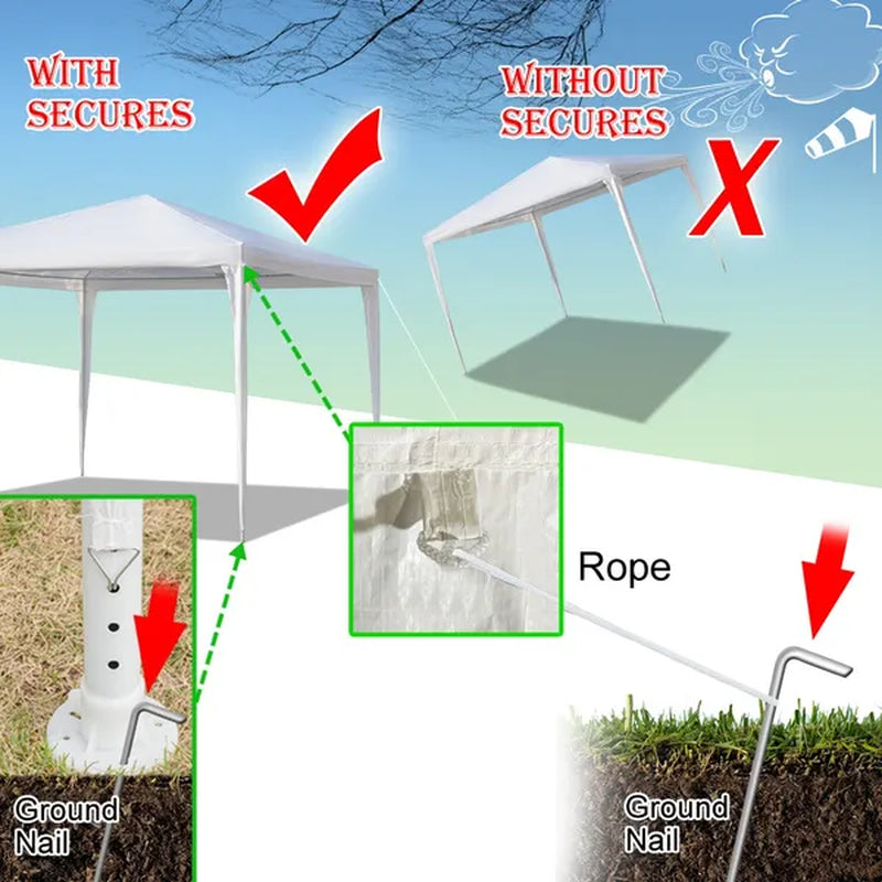 10'x10' Outdoor Canopy Party Tent Patio Heavy duty Gazebo Wedding Tent