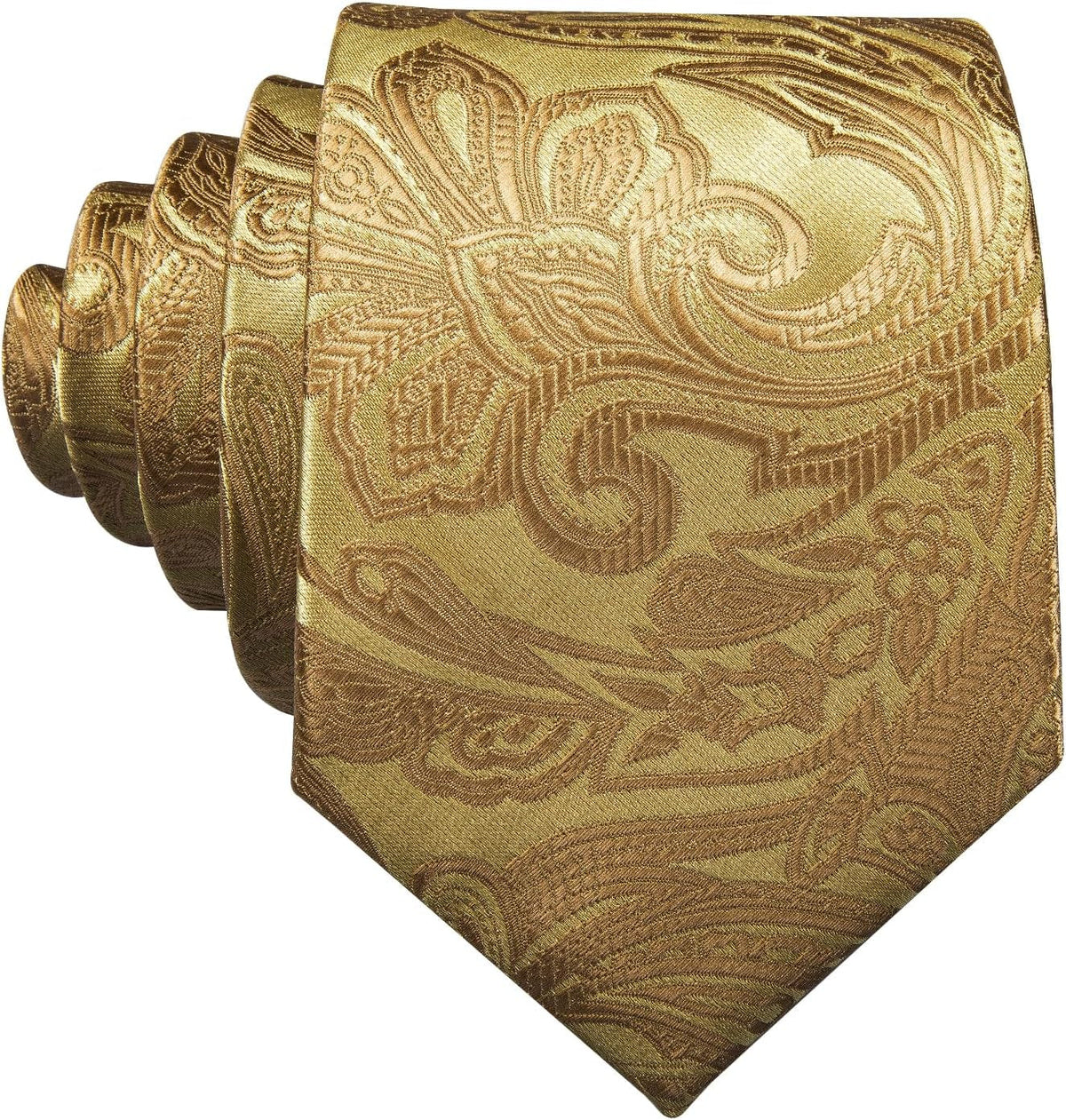 Men Tie Set Paisley Silk Necktie Pocket Square Cufflinks Formal Wedding Business Party