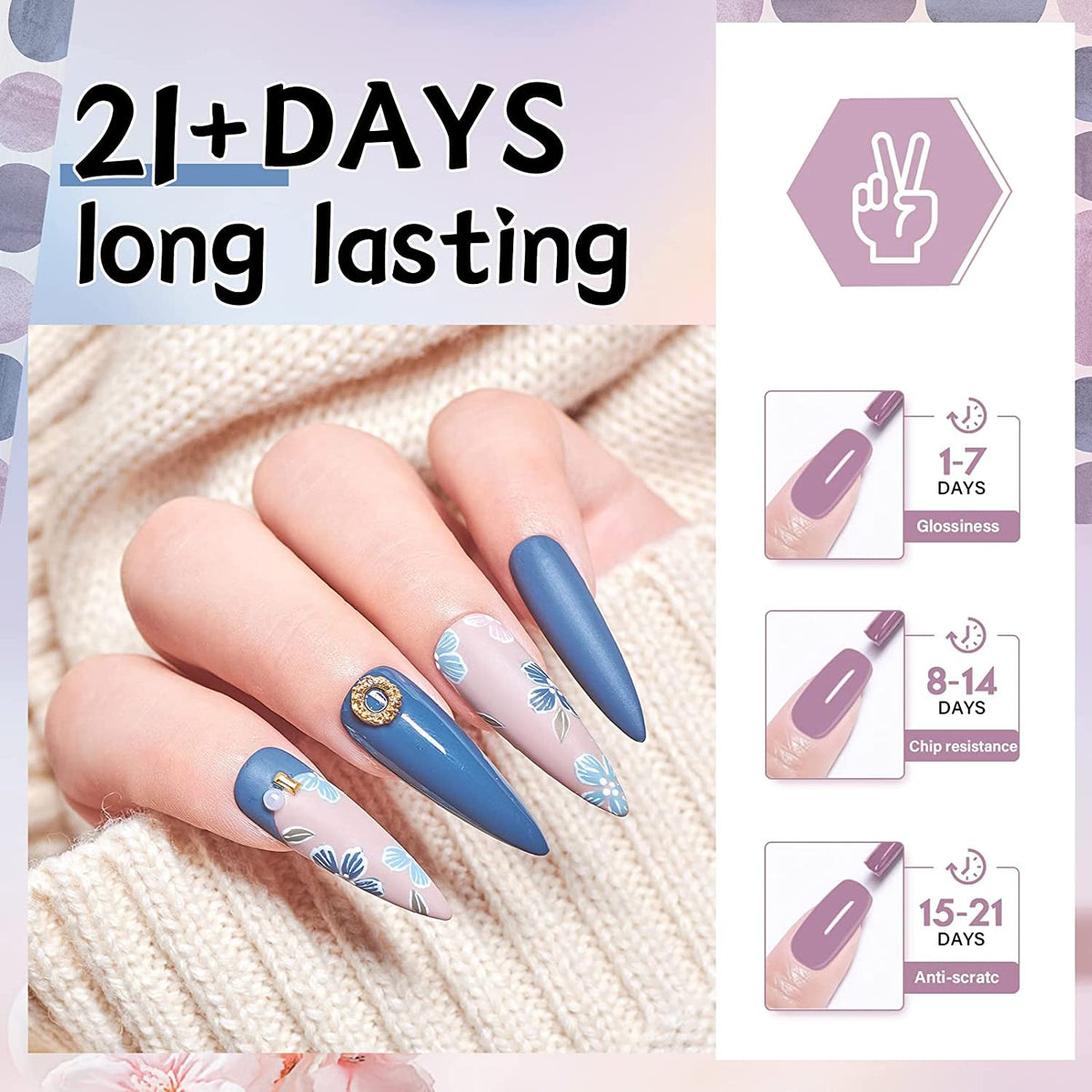27 Colors Gel Nail Polish Kit with U V Light, 120W U V LED Nail Dryer Lamp Curing Gel Nail Polish Set Popular Gel Nail Polish Set DIY at Home, Nail Manicure Tools