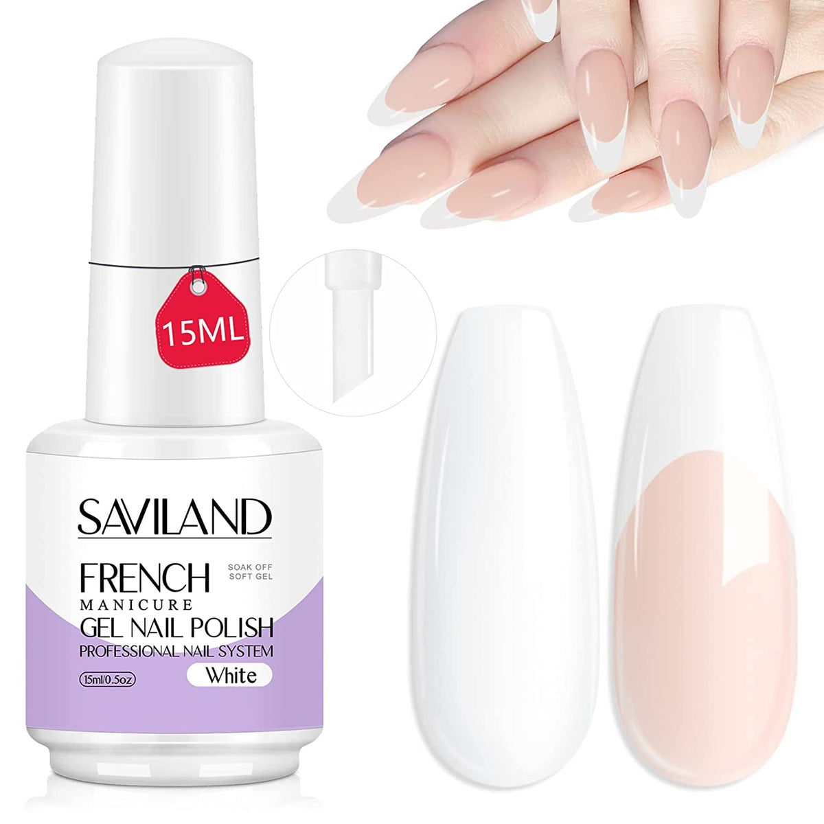 French Gel Nail Polish - 1PC 10ML Blue Gel Polish U V LED Soak Off Gel Quick French Manicure Gel Polish Nail Salon DIY Home for Starters Professionals Party