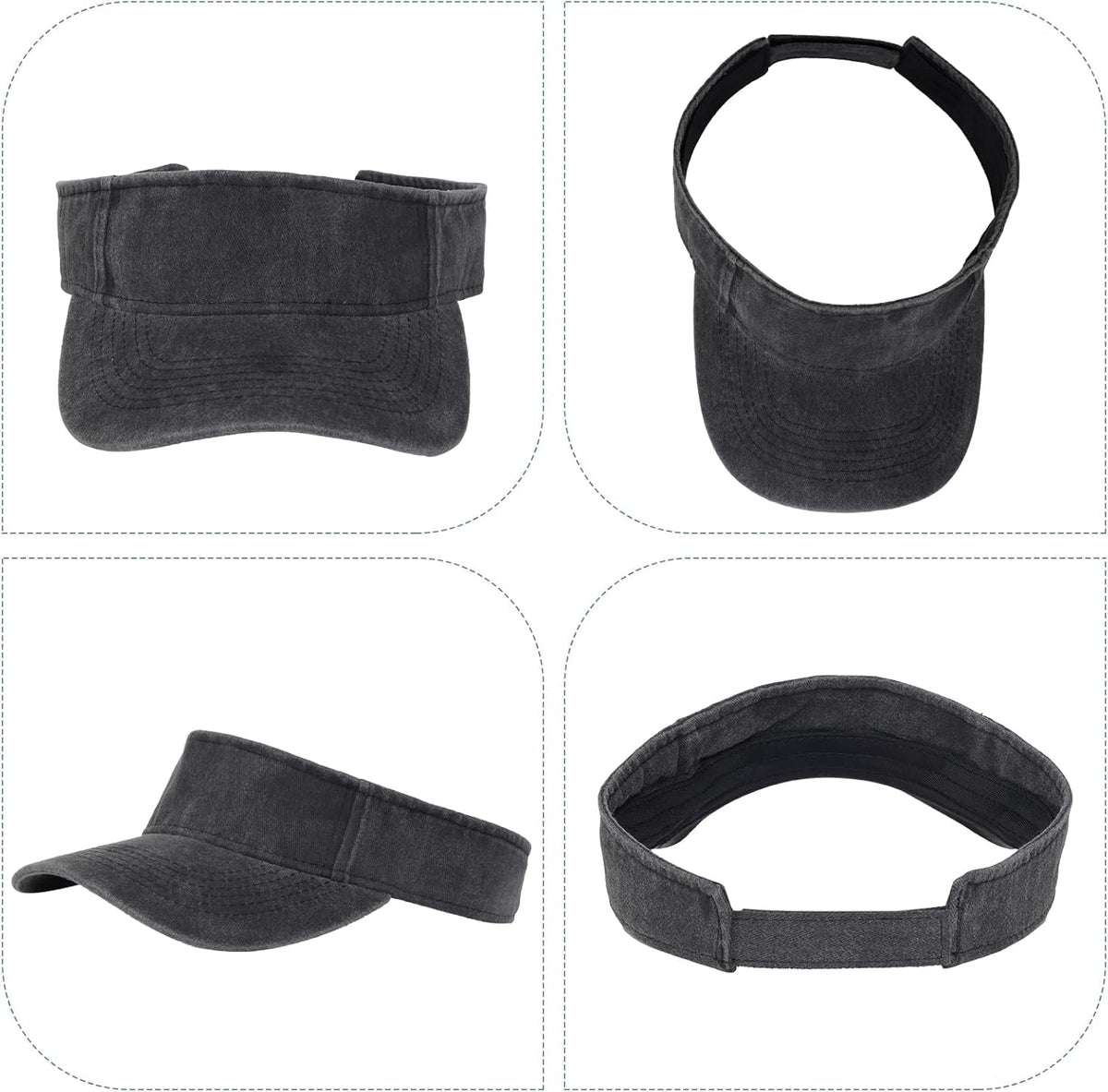 1 Piece of Sport Wear Athletic Visor Sun Sports Visor Hat Visor Adjustable Cap for Women and Men (One Size)