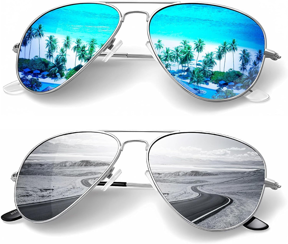 Classic Aviator Sunglasses for Men Women Driving Sun glasses Polarized Lens UV Blocking