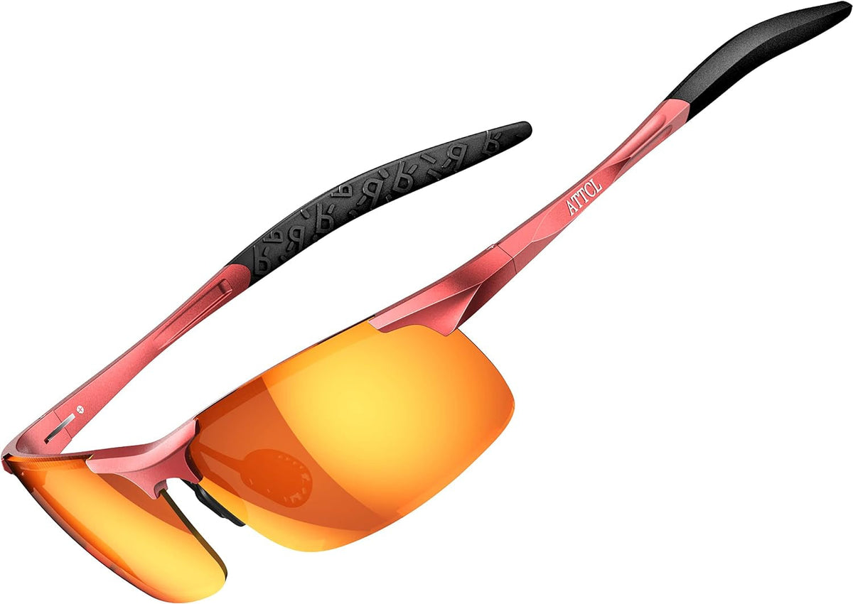 Men's Fashion Driving Polarized Sunglasses for Men - Al-Mg metal Ultralight Frame