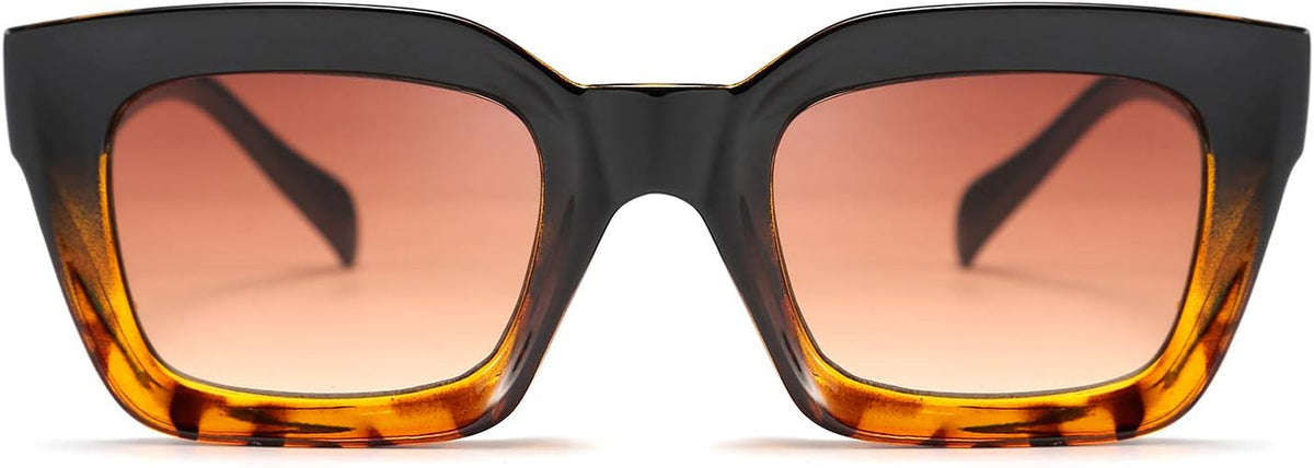 Classic Women Sunglasses Fashion Thick Square Sun Glasses Chunky Frame UV400 B2471