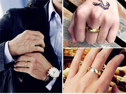 Fashion Jewelry Lord of The Rings Stainless Steel Men Women LOTR The One Band Ring