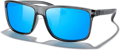 Rectangular Polarized Sports Sunglasses for Men Women Cycling Driving Fishing UV400 Protection S8225