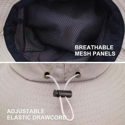 Sun Hats for Women Men UV Protection Summer Hat Wide Brim Packable UPF50 Cowboy Hat Hiking Fishing Hats