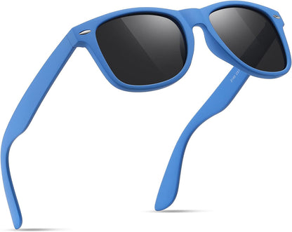 Sunglasses Men Polarized Sunglasses for Mens and Womens,Black Retro Sun Glasses Driving Fishing UV Protection