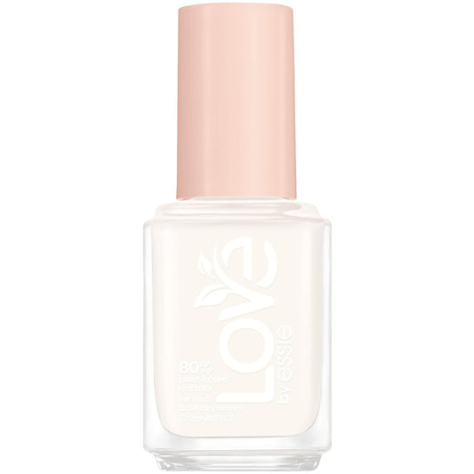 LOVE by  Nail Polish, 80% Plant-Based, Salon-Quality, Vegan, White, Blessed Never Stressed, 0.46 Fl Oz