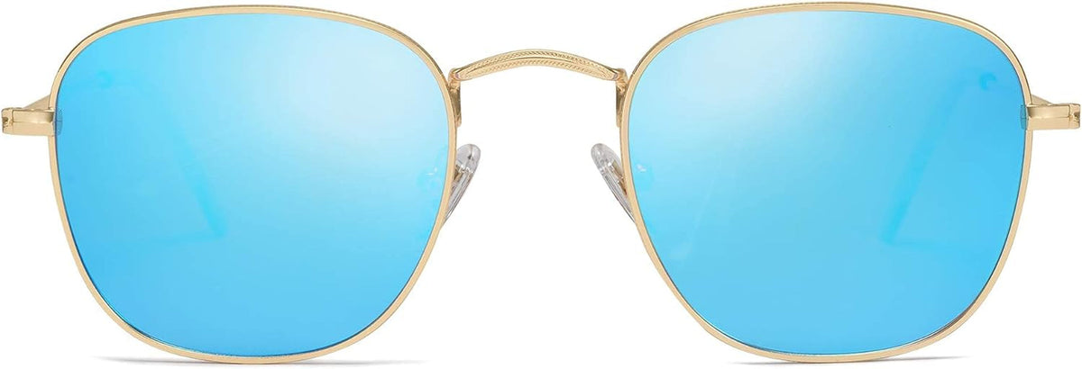 Square Polarized Sunglasses for Men Women Classic Vintage Retro Style