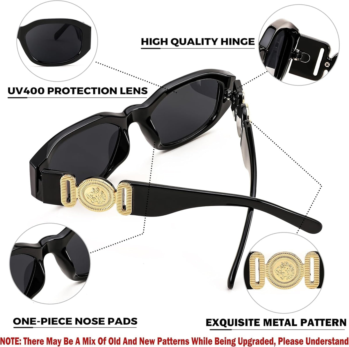 Retro Trendy Rectangle Sunglasses Women Men Vintage 90S Small Narrow Square Sunglasses B2322