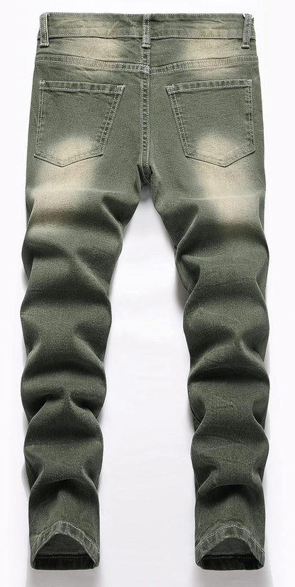 Boy'S Skinny Fit Ripped Destroyed Distressed Stretch Slim Jeans Pants