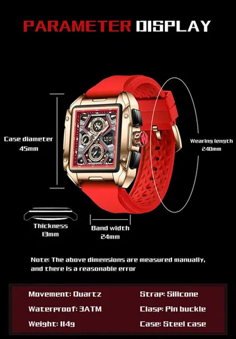 LIGE Big Dial Mens Watches Top Luxury Brand Sport Waterproof Watch Men Chronograph Quartz Clock Automatic Date WristWatches