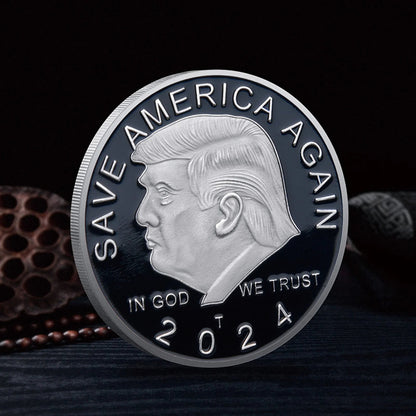 Trump Commemorative Coin Commemorative Coin Exquisite Workmanship Iron Trump Coin Keepsake Coin for Home Decorations Trump Memorabilia Coin Master Coins