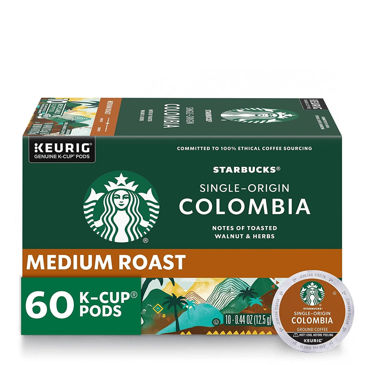 K-Cup Coffee Pods, Medium Roast Coffee, Pike Place Roast for Keurig Brewers, 100% Arabica, 6 boxes (60 pods total)
