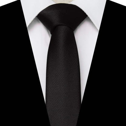 2.4" Solid Color Skinny Tie for Men Slim Necktie(6Cm)