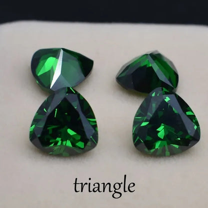Stone of Life 3A Colombia Emerald Corundum Spinel Various Shapes Mosaic Jewelry Diy Green Gem AAA 5-7MM