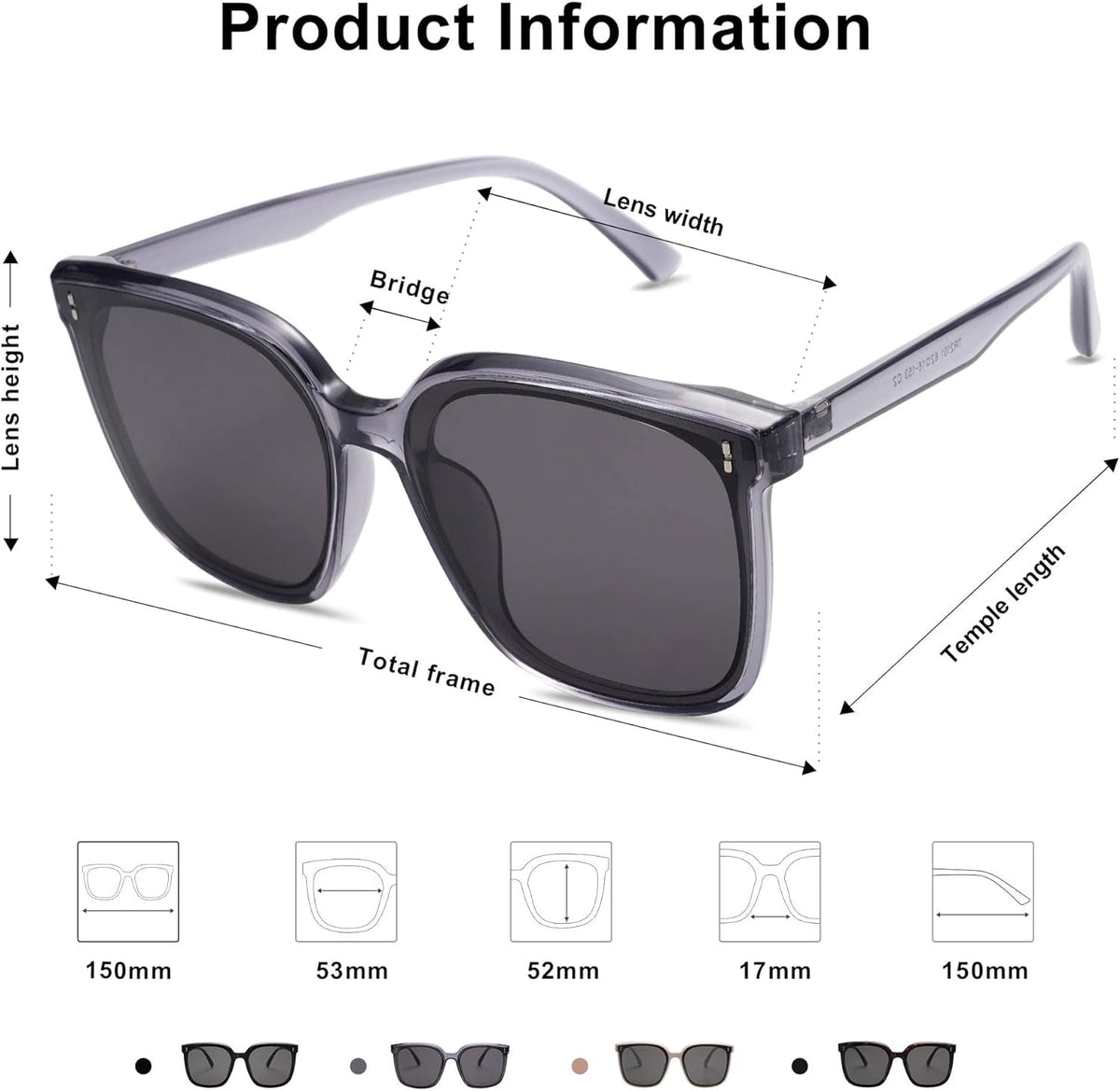 Trendy Oversized Sunglasses for Women and Men