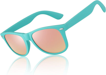Polarized Sunglasses for Men Driving Sun glasses Shades 80's Retro Style Design Square