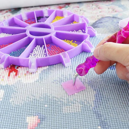 5D DIY Diamond Painting Tool Funnel Design Plastic Tray Diamond Embroidery Accessories Diamond Cross Stitch Tool Sets Bead Sorti