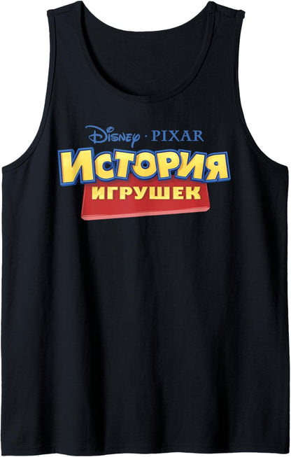 Pixar Toy Story Colorful Russian Logo Tank Top