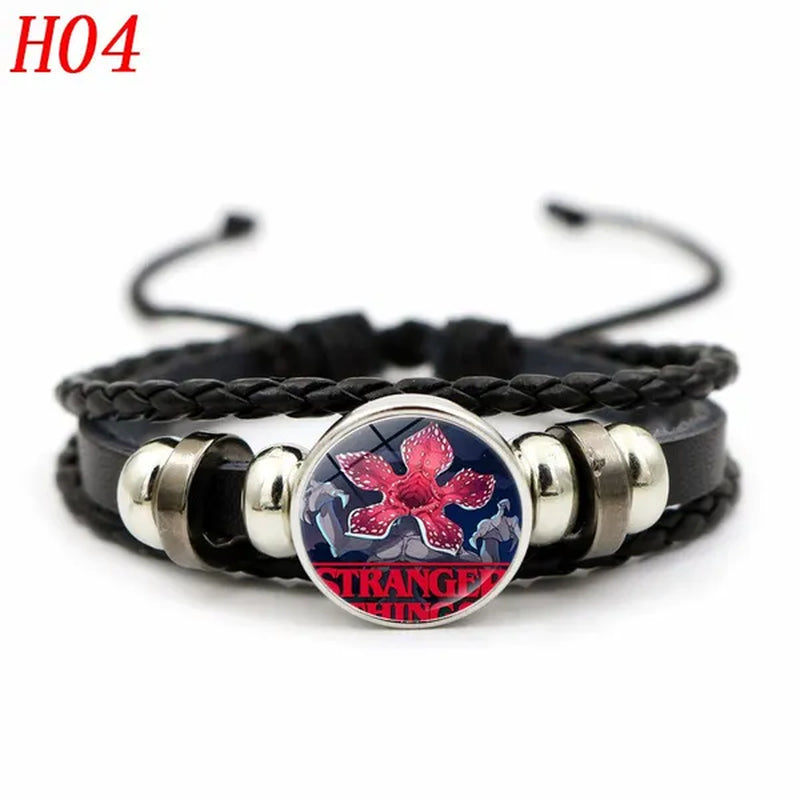 12 Styles Stranger Things 4 Hellfire Club Time Gem Bracelets & Bangles for Unisex Women Men Fashion Jewelry Gifts