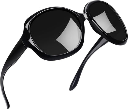 Oversized Sunglasses Womens Trendy Polarized Large Driving Sun Glasses Ladies UV Protective Big Sunnies Shades