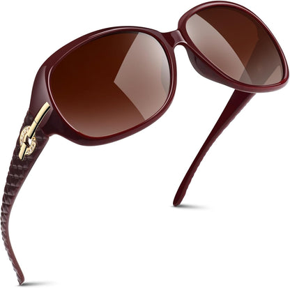 Sunglasses Womens Polarized Trendy Oversized Sun Glasses Fashion Ladies Shades 100% UV400 Protection S85