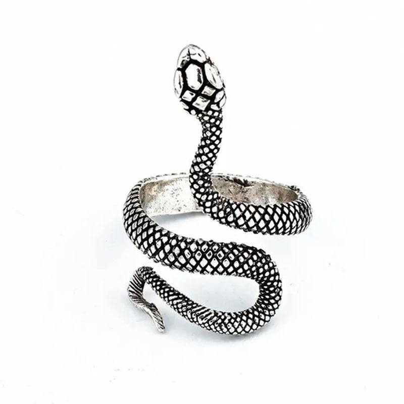 12/8/5/2/1Pcs: Lnnovative snake ring, movable mouth ring, Old gold, old silver, rose gold, gold, gun black，silver,6colors to choose from