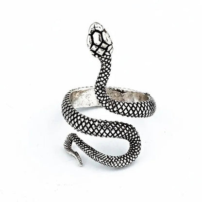 12/8/5/2/1Pcs: Lnnovative snake ring, movable mouth ring, Old gold, old silver, rose gold, gold, gun black，silver,6colors to choose from