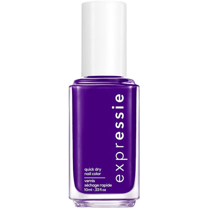 expr, Quick-Dry Nail Polish, 8-Free Vegan, Translucent Lavender Gray, Skip The Track, 0.33 fl oz