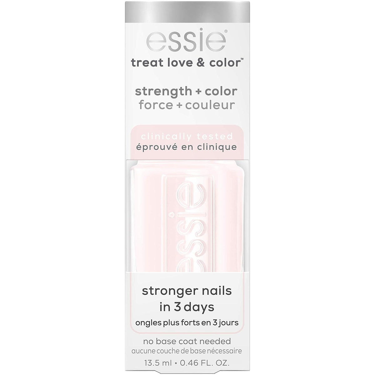 Treat,Love and Color, Strength and Color Nail Care Polish, Sheers to You, Sheer Pink, 0.46 Ounce