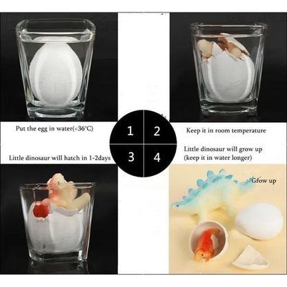 10pcs/5pcs/lot Magic Water Growing Egg Hatching Colorful Dinosaur Add Cracks Grow Eggs Cute Children Kids Toy For Boys
