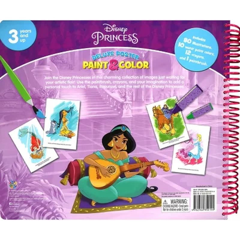 Deluxe Poster Paint & Color: Disney Princess, Mixed Media