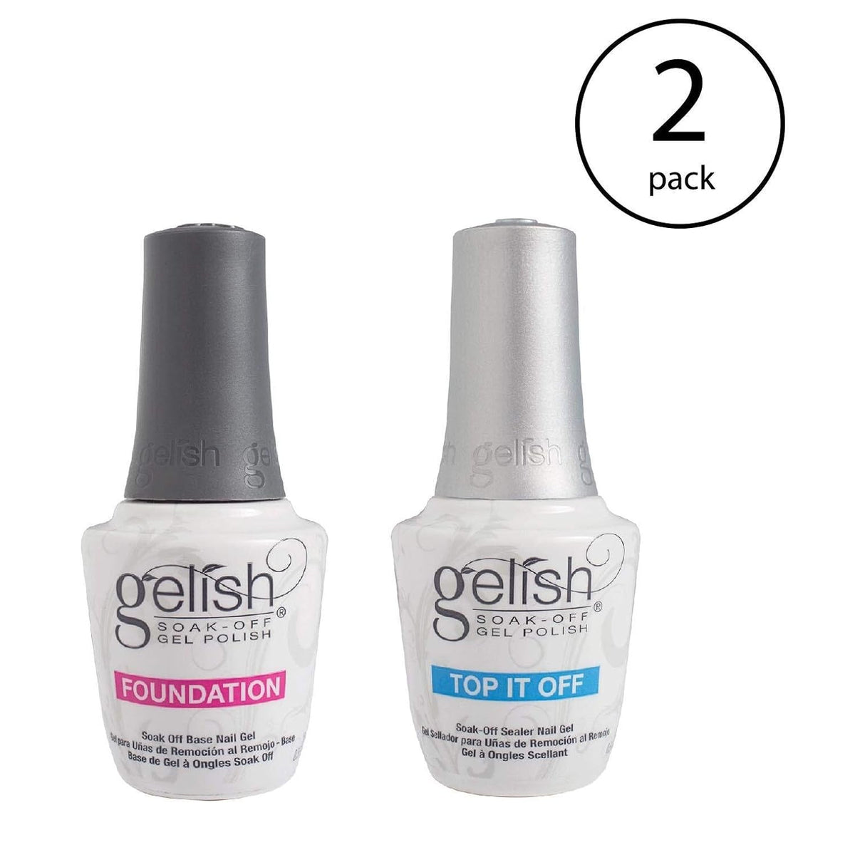 Dynamic Duo Foundation Base & Top It Off Sealer Gel Nail Polish (2 Pack)