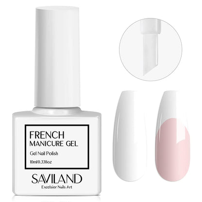 French Gel Nail Polish - 1PC 10ML Blue Gel Polish U V LED Soak Off Gel Quick French Manicure Gel Polish Nail Salon DIY Home for Starters Professionals Party
